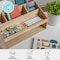 Martha Stewart Weston Wooden Desktop Organizer Caddy W/Open Lower Storage Compartment, Paulownia Wood, Light Natural LY-E20615-NAT-MS - alternate 4